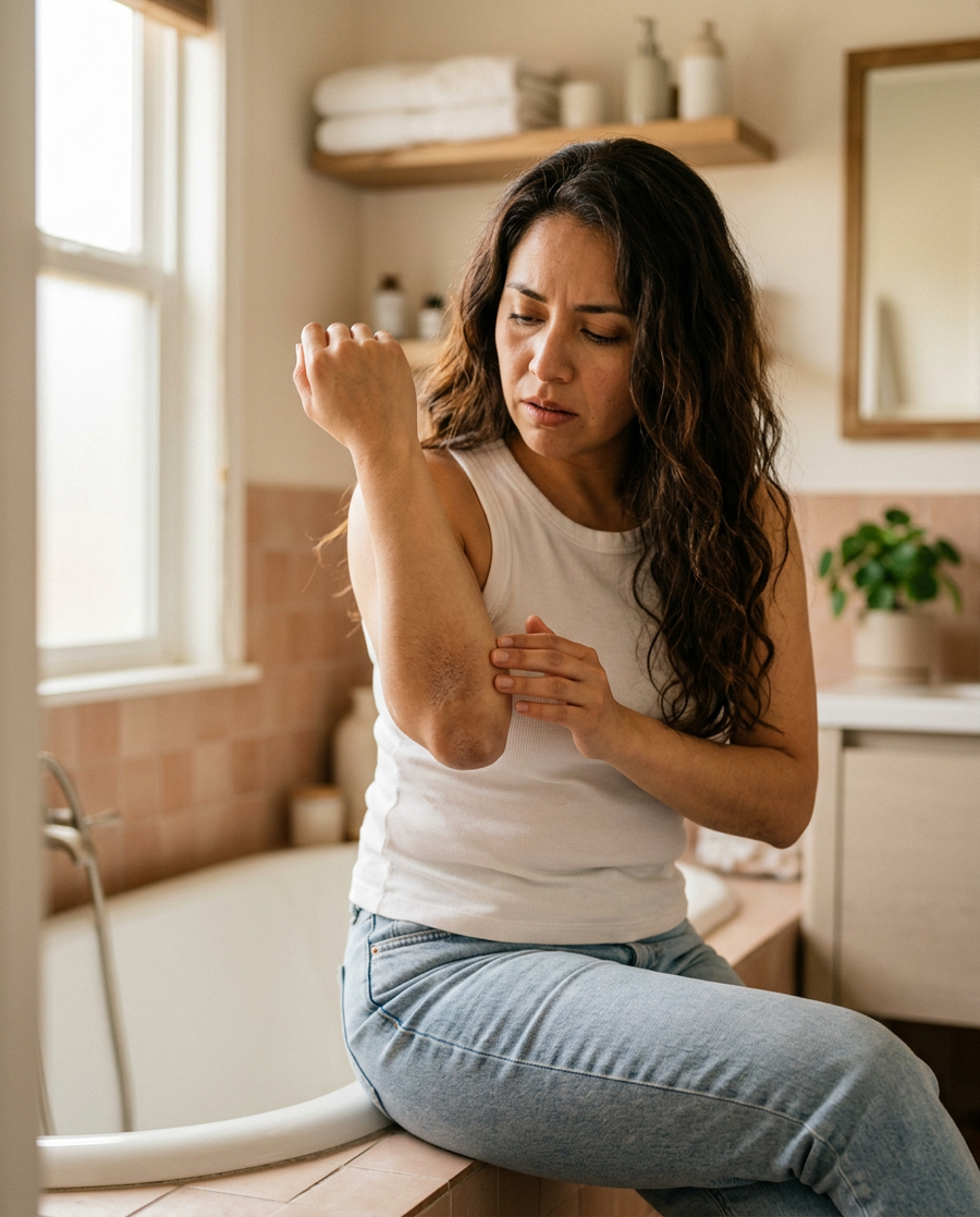 Codo opaco y áspero