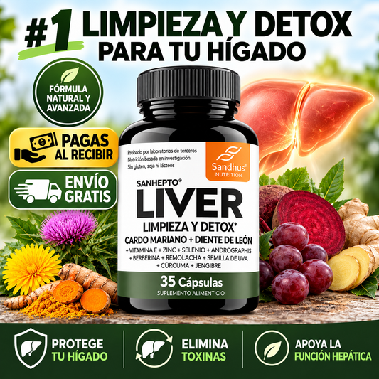 Liver Detox 11 en 1 – Limpieza de Hígado para Digestión y Energía
