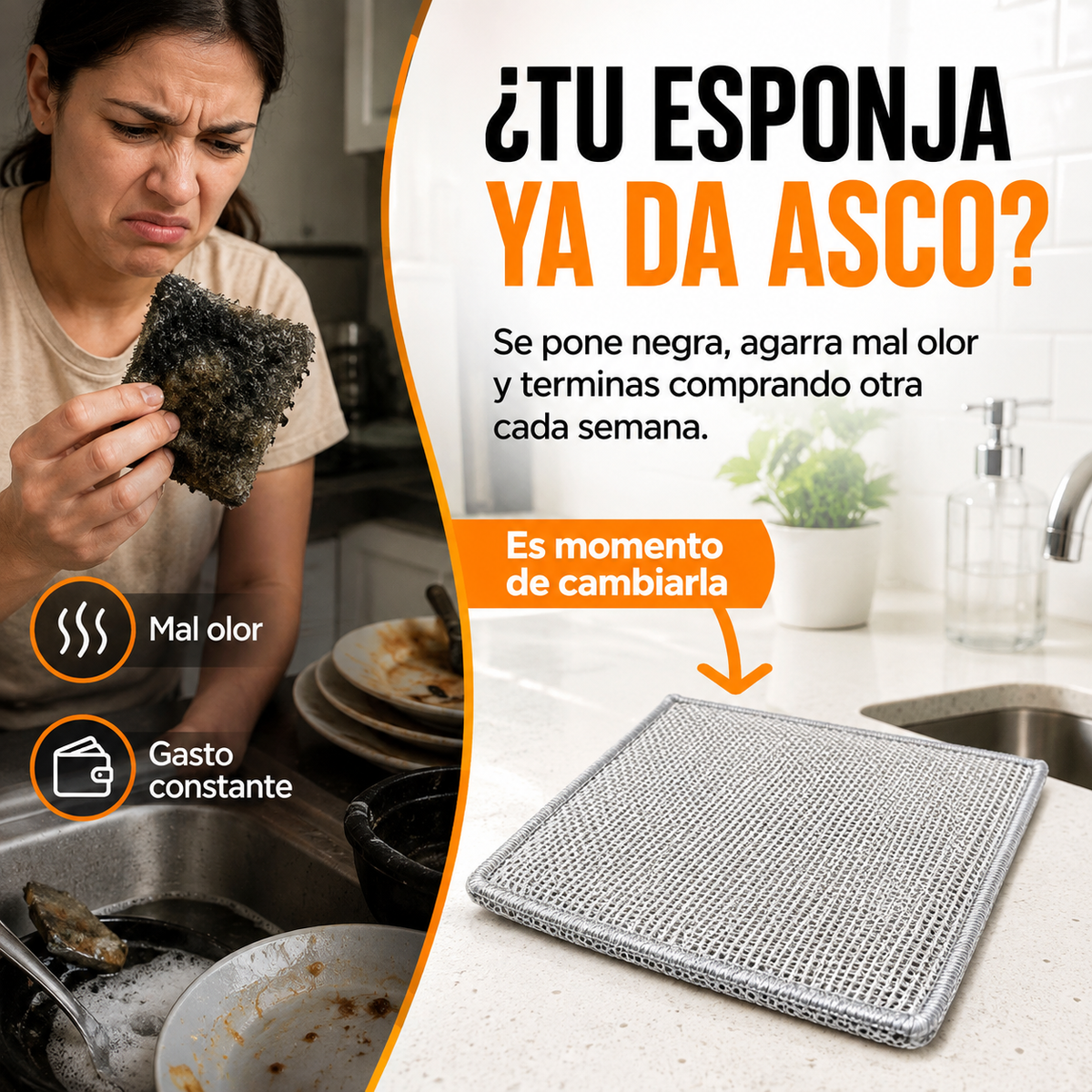 Pack x10 Paños de Micro Acero Multiusos | Limpia la Grasa Más Difícil Sin Rayar Tus Ollas