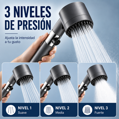 AquaPulse™ | Regadera con Filtro e Hidromasaje