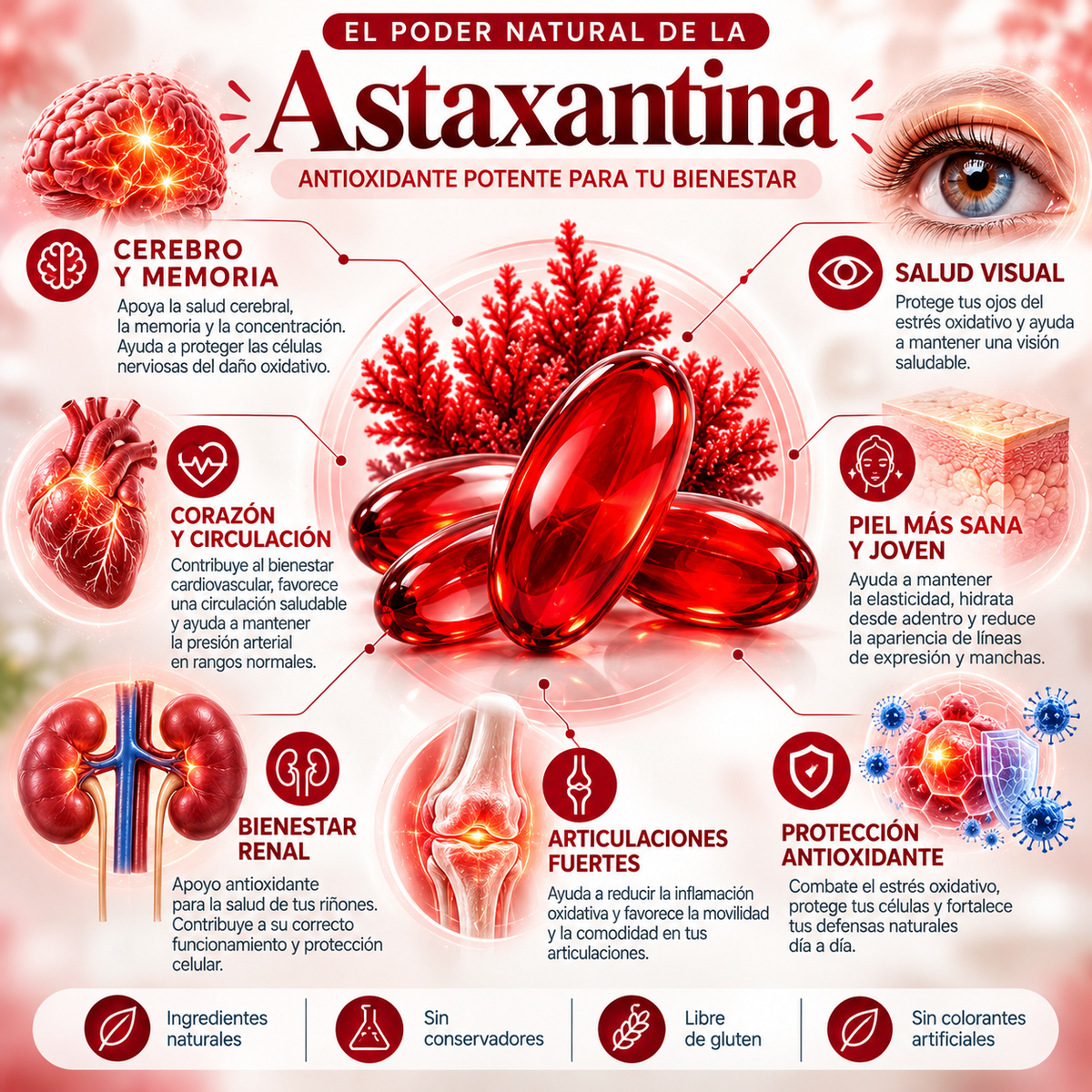 Astaxantina – El Antioxidante Más Potente de la Naturaleza