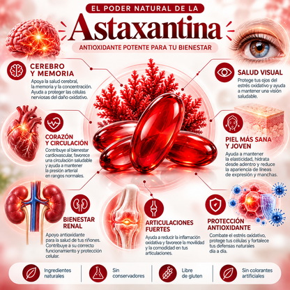 Astaxantina – El Antioxidante Más Potente de la Naturaleza