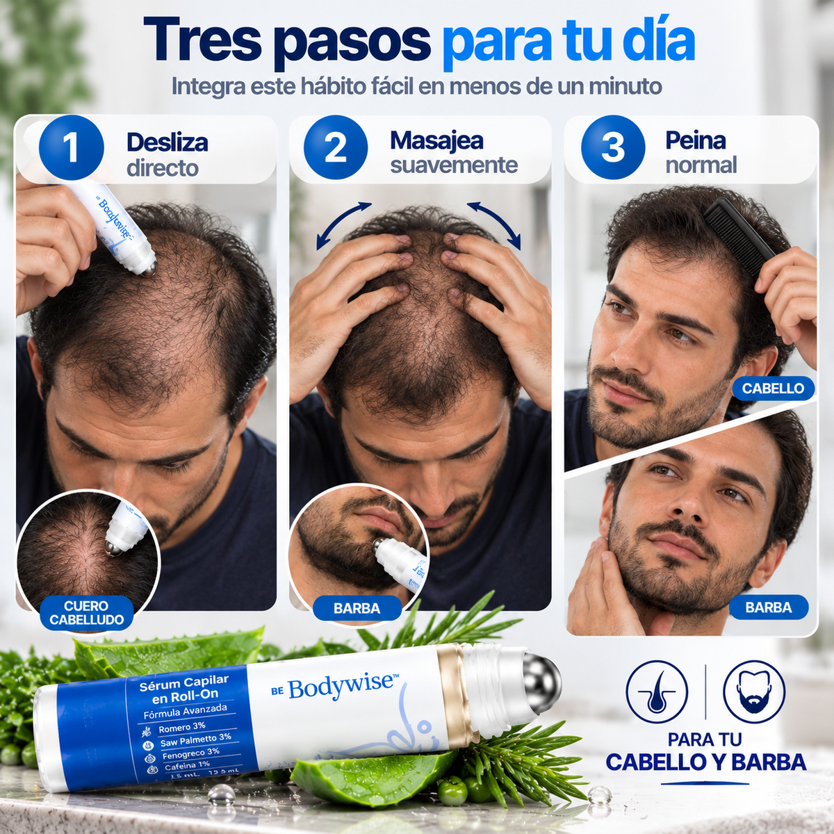 Sérum de Crecimiento Capilar Bodywise Densidad Plus