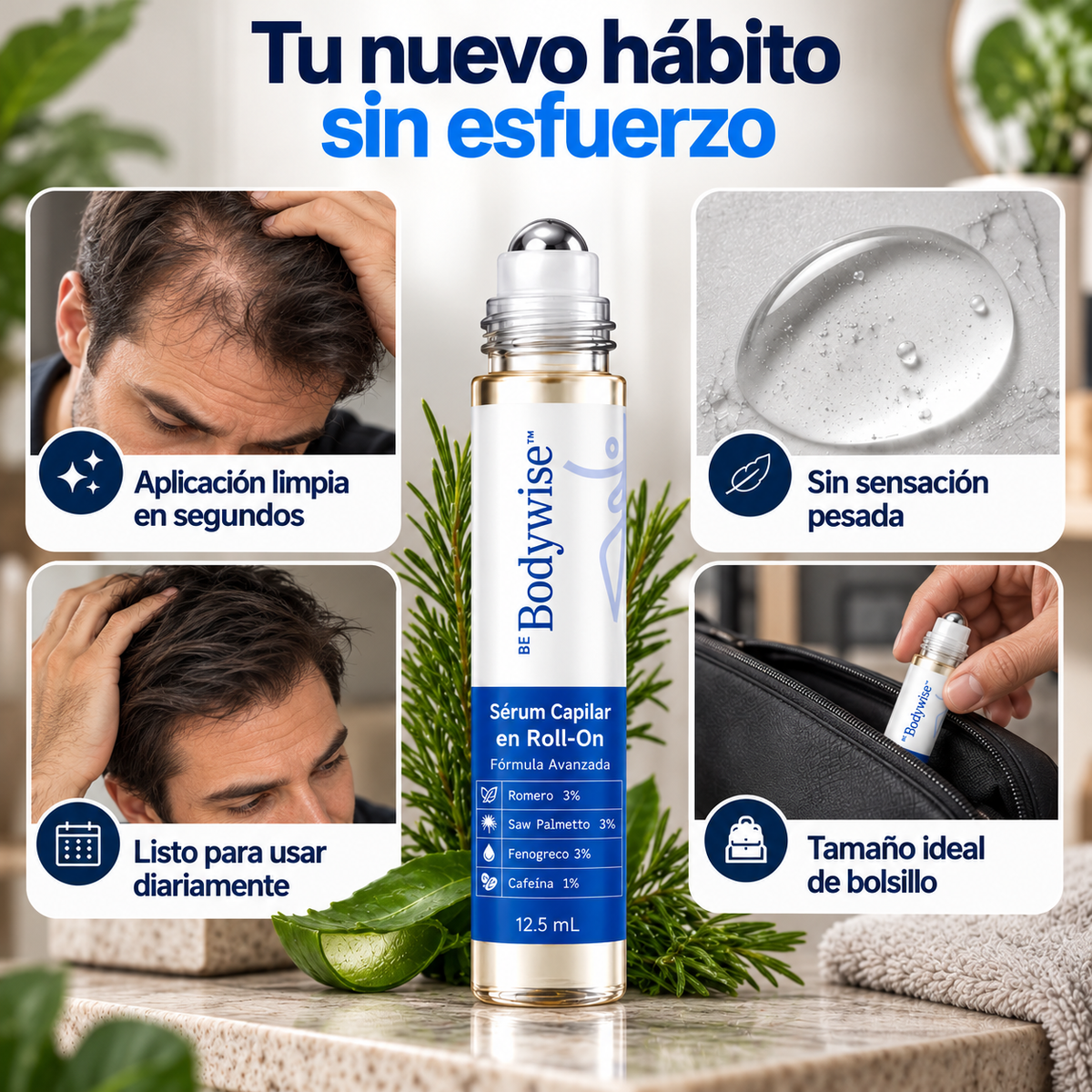 Sérum de Crecimiento Capilar Bodywise Densidad Plus