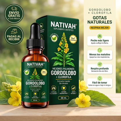 Gordolobo + Clorofila gotas naturales