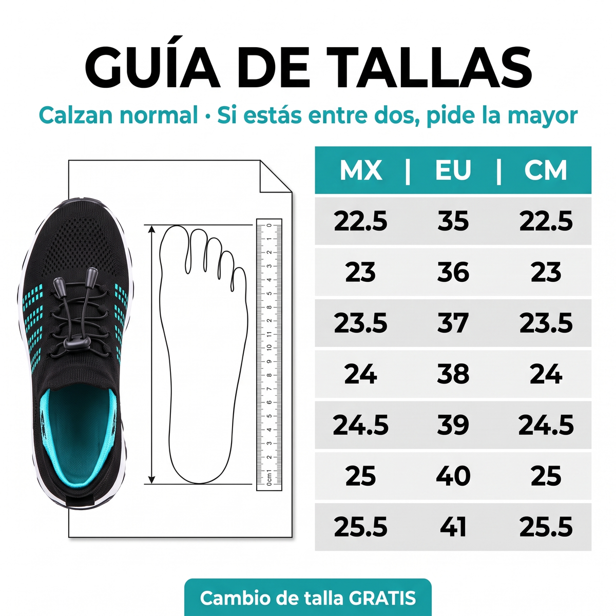 Guía de tallas