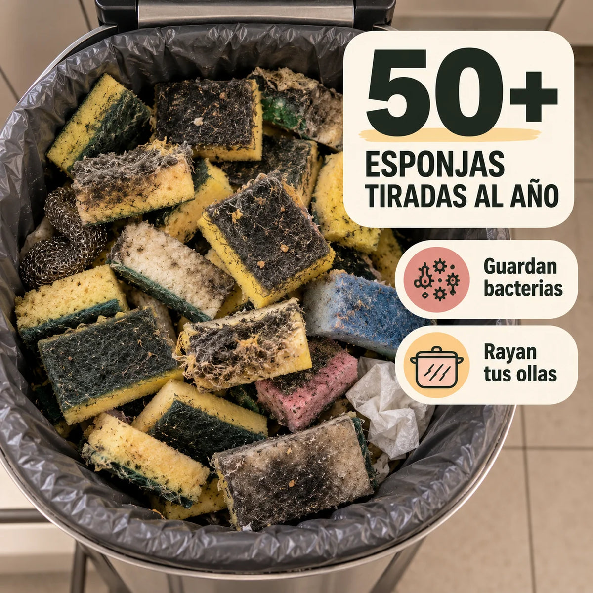Pack x10 Paños de Micro Acero | Limpia Más, Tira Menos Esponjas