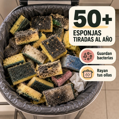Pack x10 Paños de Micro Acero | Limpia Más, Tira Menos Esponjas