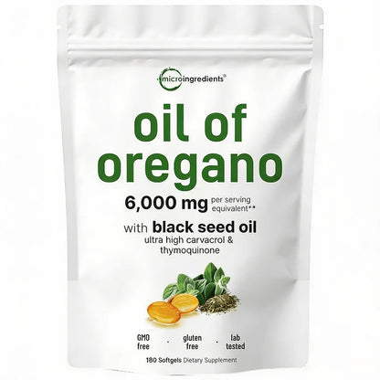 Aceite de Orégano + Semilla Negra | Vientre Plano y Digestión Ligera