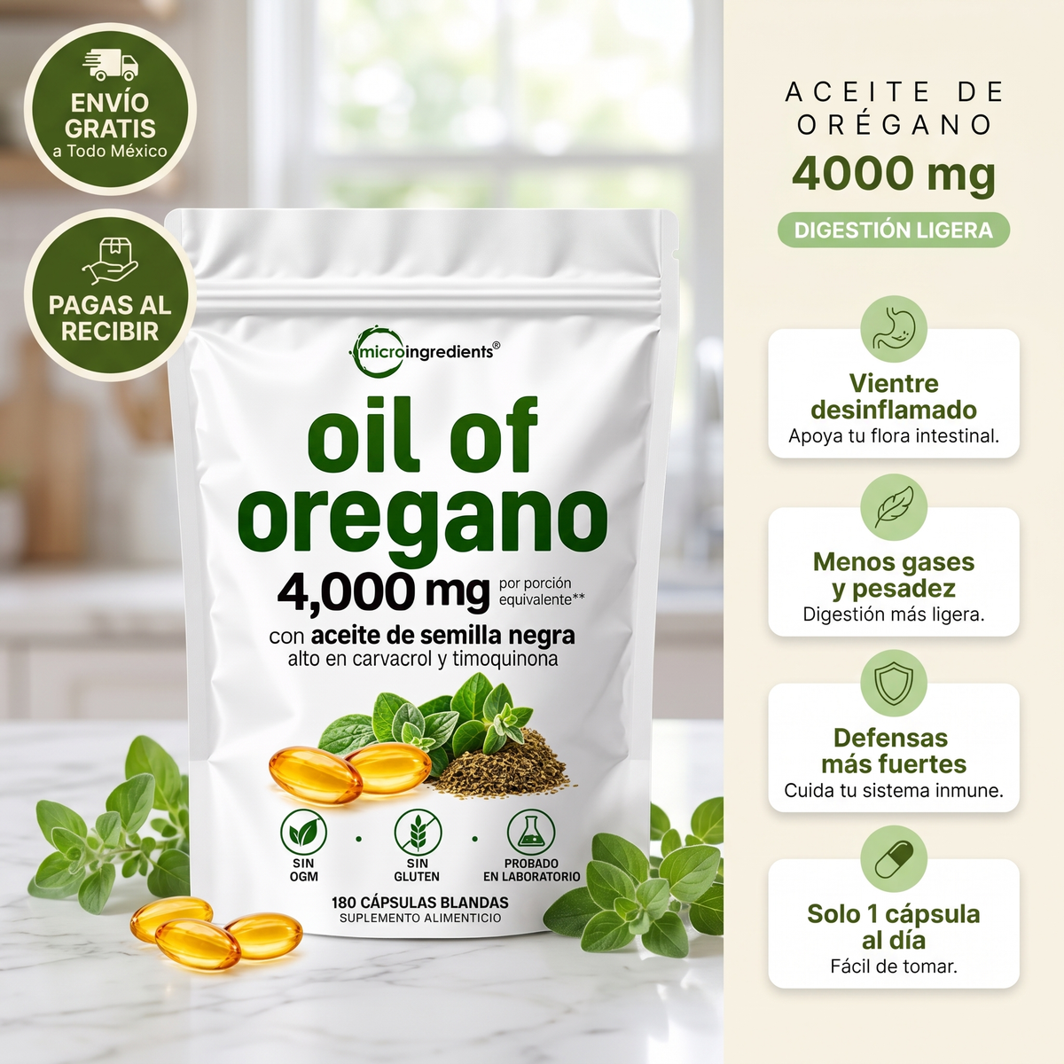 Aceite de Orégano 4000 mg