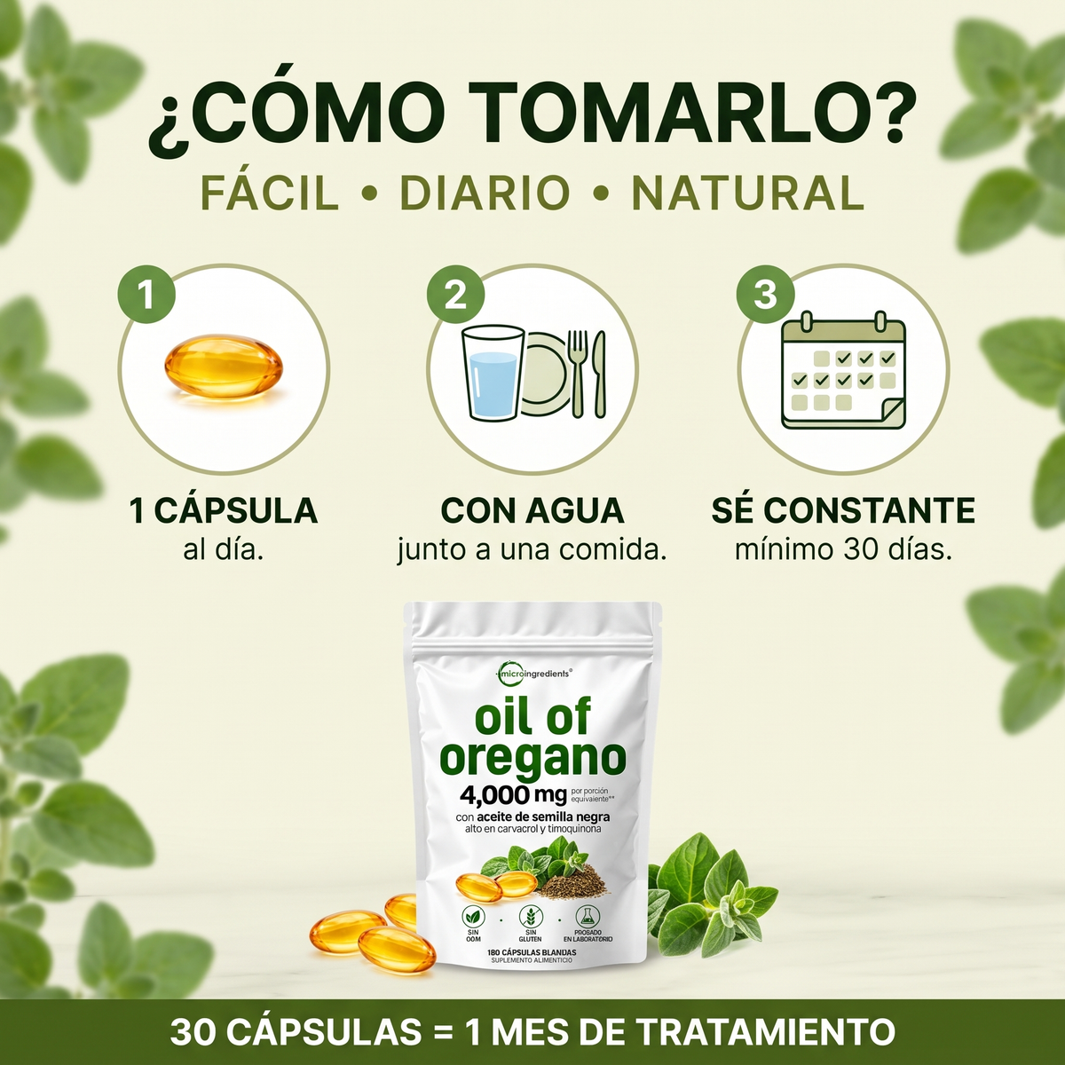 Cómo tomar el Aceite de Orégano