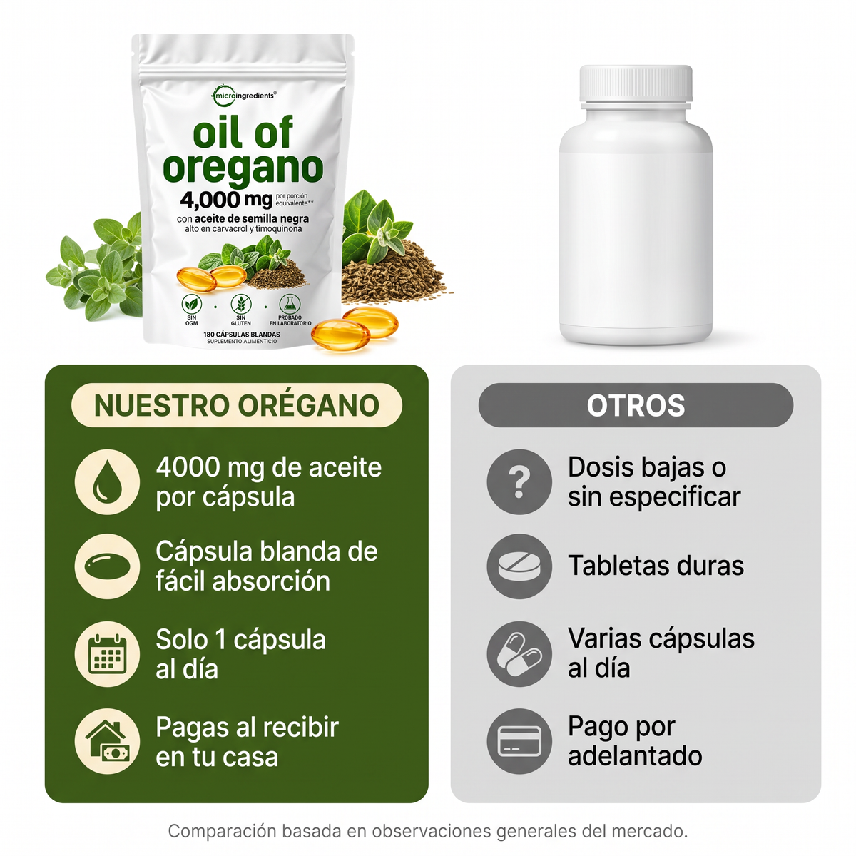 Nuestro Orégano vs otros